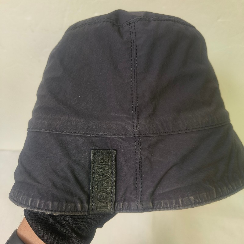 【🐴馬上下單最優惠】🧧限時降價至2/11（原$11800）【8成新】㊣✨ LOEWE ✨羅威 海軍色 雙面 皮標 漁夫帽 水桶帽 帽子 遮陽帽/二手精品/配件🌳二手樹屋🌳-8