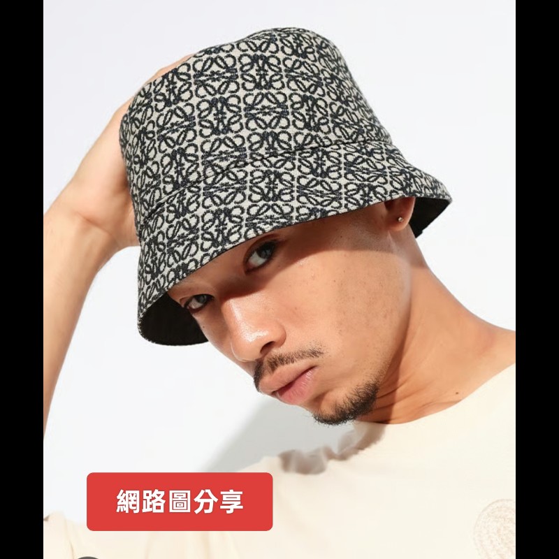 【🐴馬上下單最優惠】🧧限時降價至2/11（原$11800）【8成新】㊣✨ LOEWE ✨羅威 海軍色 雙面 皮標 漁夫帽 水桶帽 帽子 遮陽帽/二手精品/配件🌳二手樹屋🌳-20