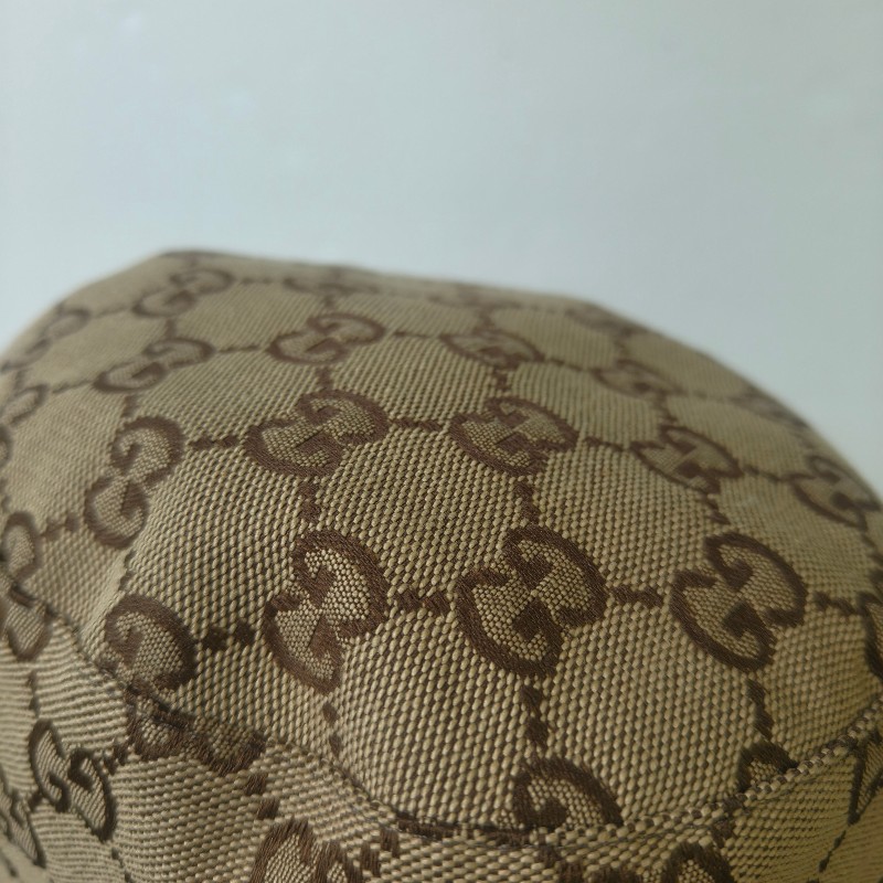 【🐴馬上下單最優惠】🧧限時降價至2/11(原$14800)【9成新】㊣✨Gucci✨古馳(附盒/防塵袋)gg 帆布 雙面 雙條帶 漁夫帽 帽子 遮陽帽/二手精品/配件🌳二手樹屋🌳-9