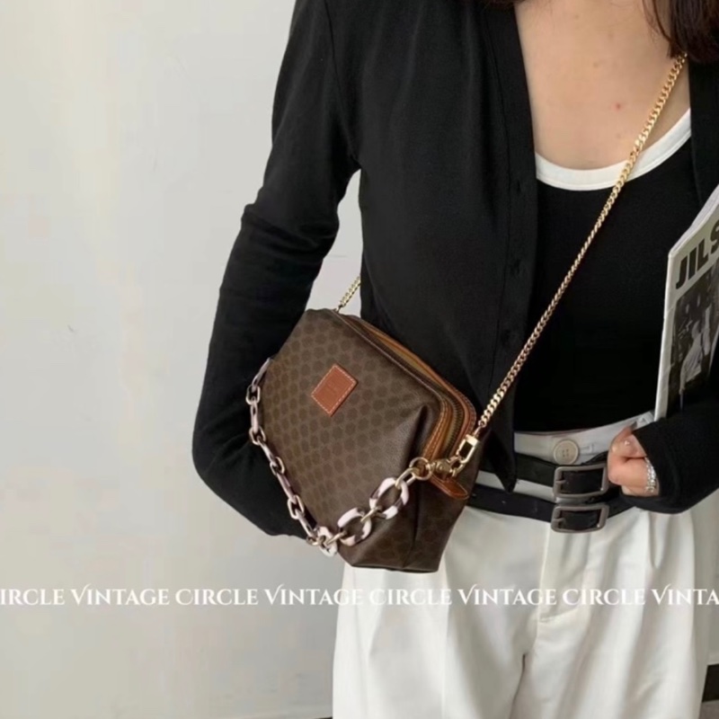 Celine 雲朵包手拿肩背斜背鏈條包🏅-21