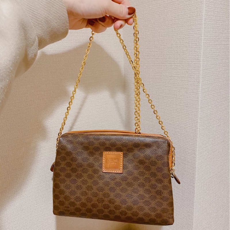 Celine 雲朵包手拿肩背斜背鏈條包🏅-23