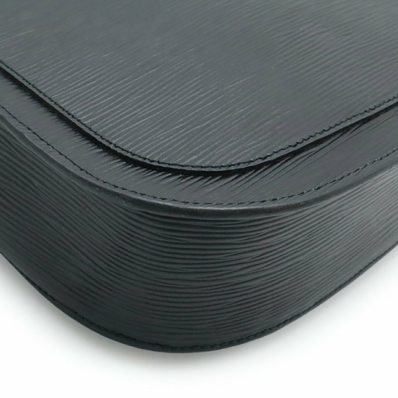 路易威登 Epi Saint-Cloud 單肩背包 Pochette 皮革 Noir 黑色 M52192-3