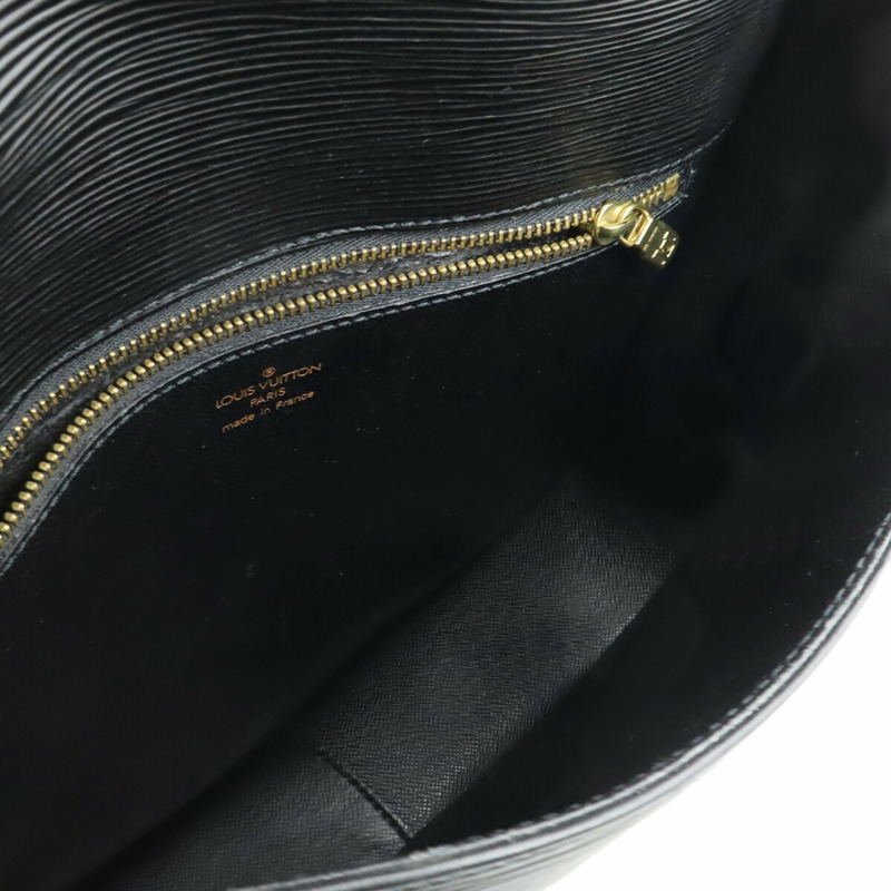 路易威登 Epi Saint-Cloud 單肩背包 Pochette 皮革 Noir 黑色 M52192-7