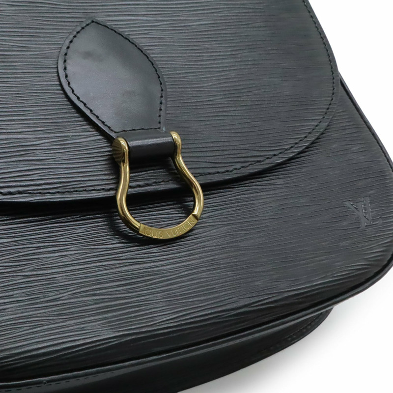 路易威登 Epi Saint-Cloud 單肩背包 Pochette 皮革 Noir 黑色 M52192-9
