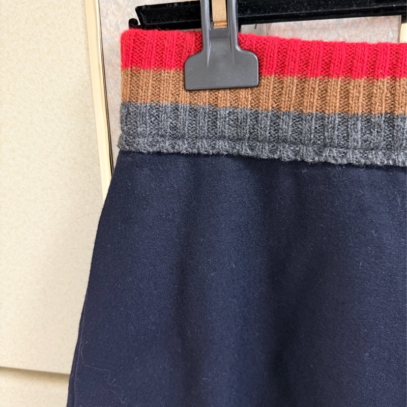 全新Athe Vanessa Bruno正品深藍色短裙 38號-5