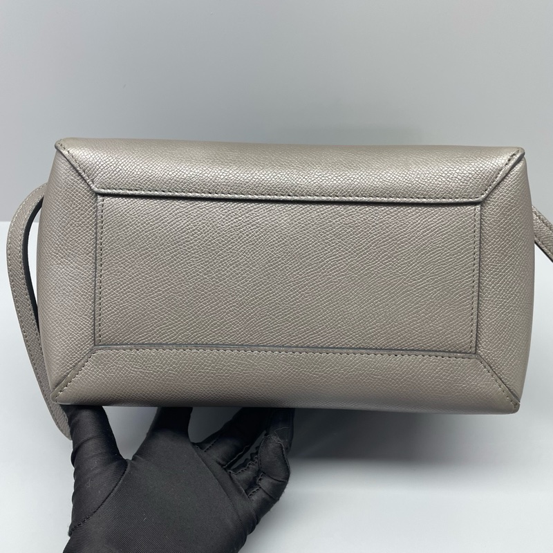 97新celine賽琳新標鯰魚小號全皮灰色/24*19*13cm/-3