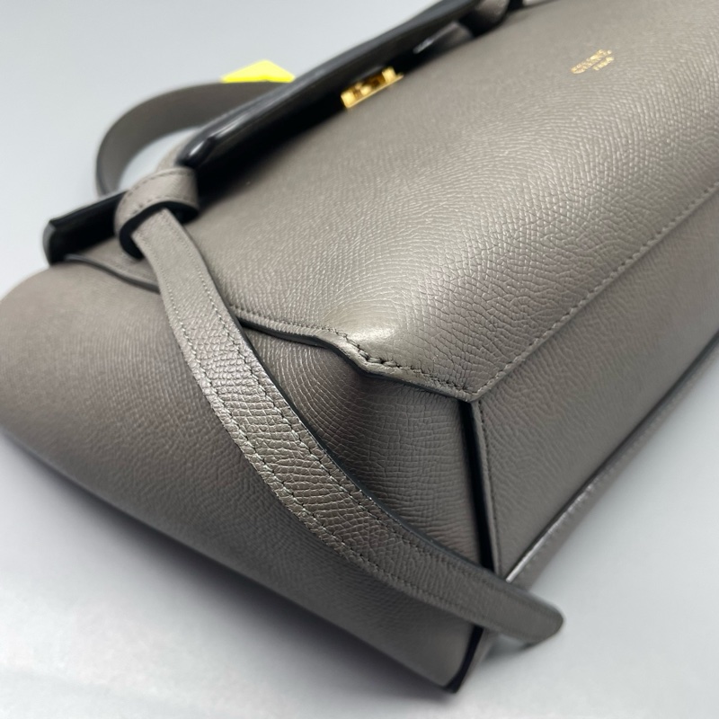 97新celine賽琳新標鯰魚小號全皮灰色/24*19*13cm/-4