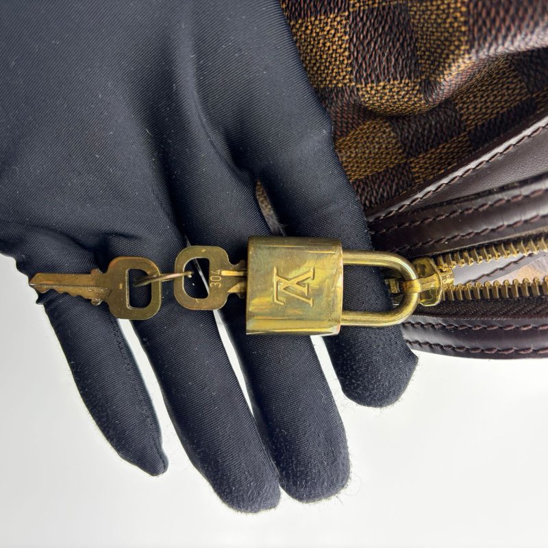 路易威登 Damier Ebene 棕棋盤格 Chelsea 手提包-34