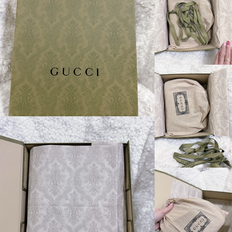 Gucci 牛油果🥑色馬蒙相機包（中號全配）-8