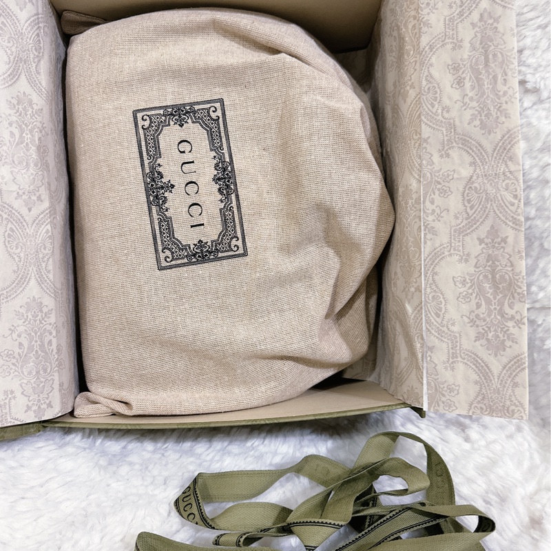 Gucci 牛油果🥑色馬蒙相機包（中號全配）-14