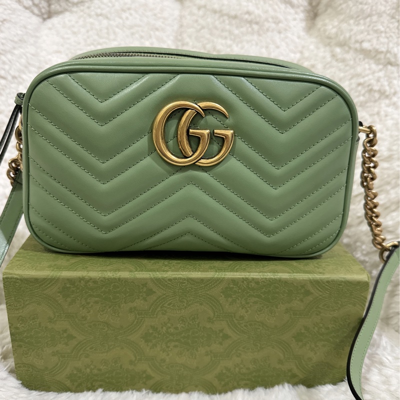 Gucci 牛油果🥑色馬蒙相機包（中號全配）-18