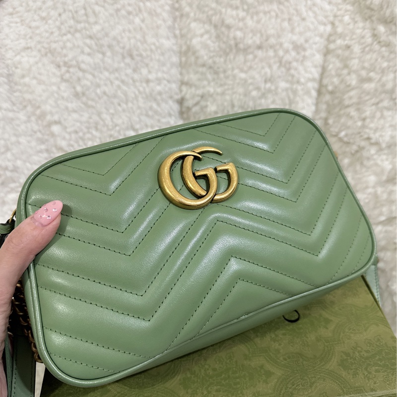 Gucci 牛油果🥑色馬蒙相機包（中號全配）-20