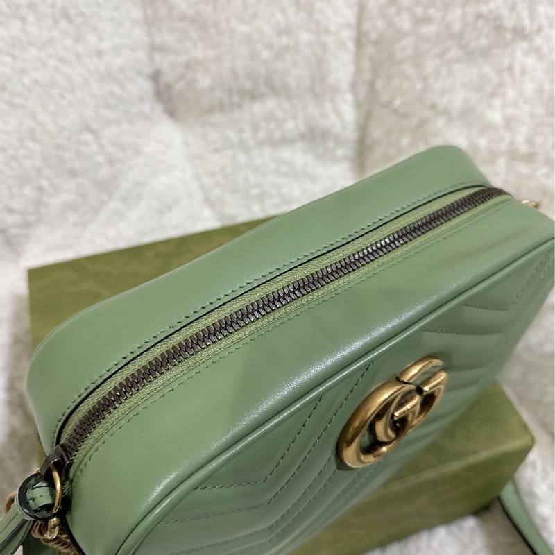 Gucci 牛油果🥑色馬蒙相機包（中號全配）-22