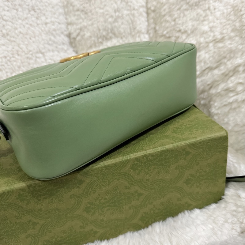 Gucci 牛油果🥑色馬蒙相機包（中號全配）-23