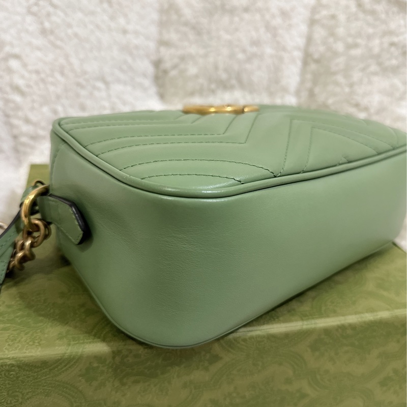 Gucci 牛油果🥑色馬蒙相機包（中號全配）-24