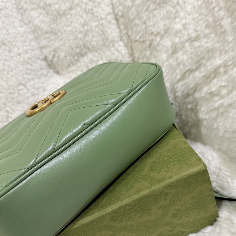 Gucci 牛油果🥑色馬蒙相機包（中號全配）-25