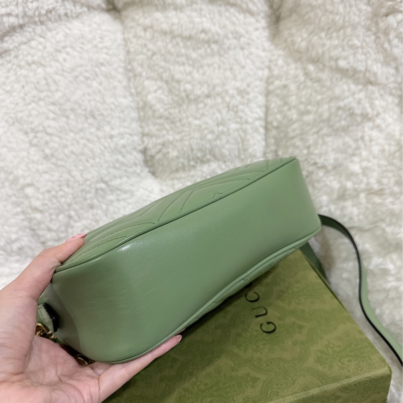 Gucci 牛油果🥑色馬蒙相機包（中號全配）-39