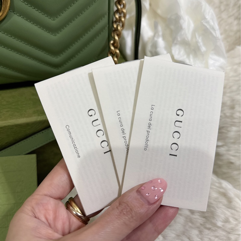 Gucci 牛油果🥑色馬蒙相機包（中號全配）-45