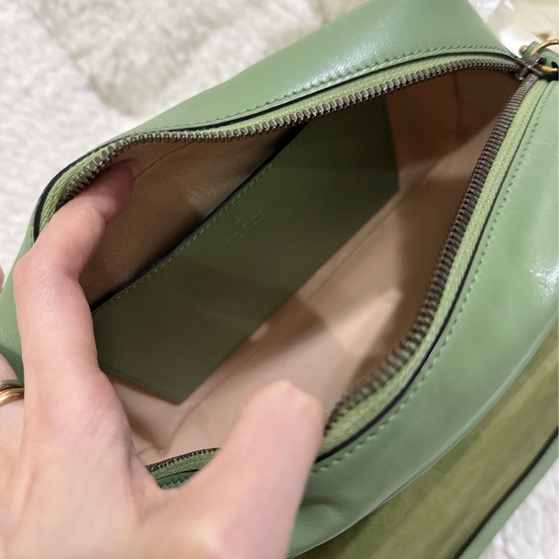 Gucci 牛油果🥑色馬蒙相機包（中號全配）-50