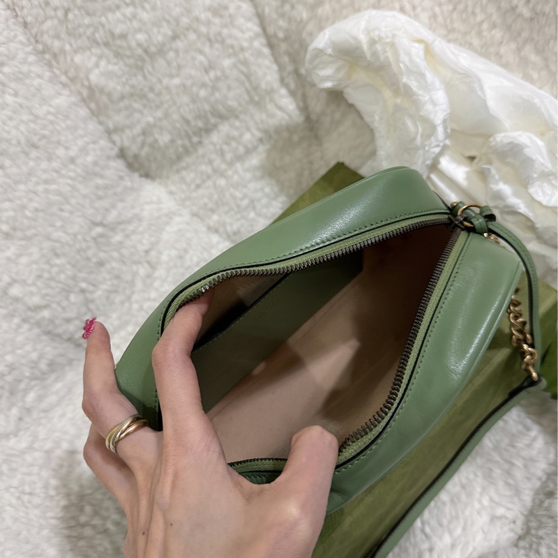 Gucci 牛油果🥑色馬蒙相機包（中號全配）-51