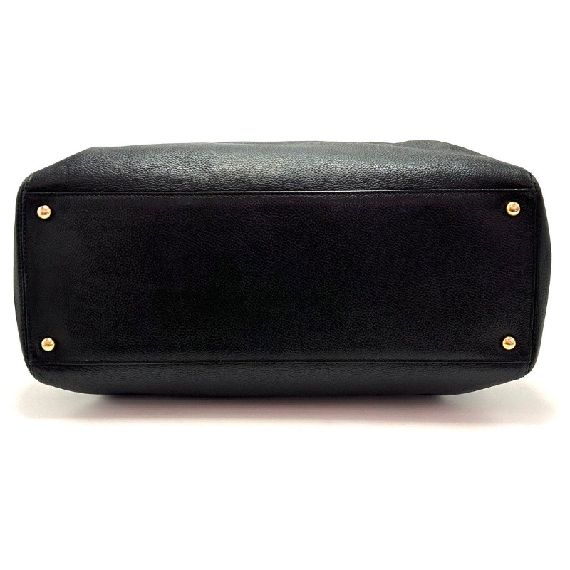 CHANEL黑金牛皮Cerf中號 手提托特包35.5*23*15 98新配件塵袋-4