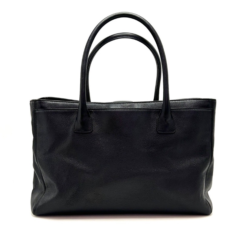 CHANEL黑金牛皮Cerf中號 手提托特包35.5*23*15 98新配件塵袋-6