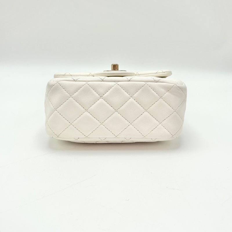 CHANEL 白金金球方胖子肩背斜背包17*13*7.5 98新配件塵袋保卡-4