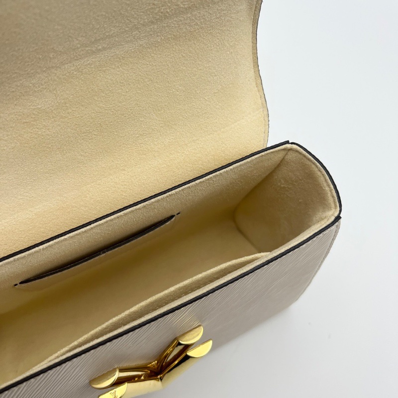 LV 白金twist中號水波紋  琺瑯鏈條肩背斜背芯片款23*17*9.5 98新配件鏡子塵袋-2