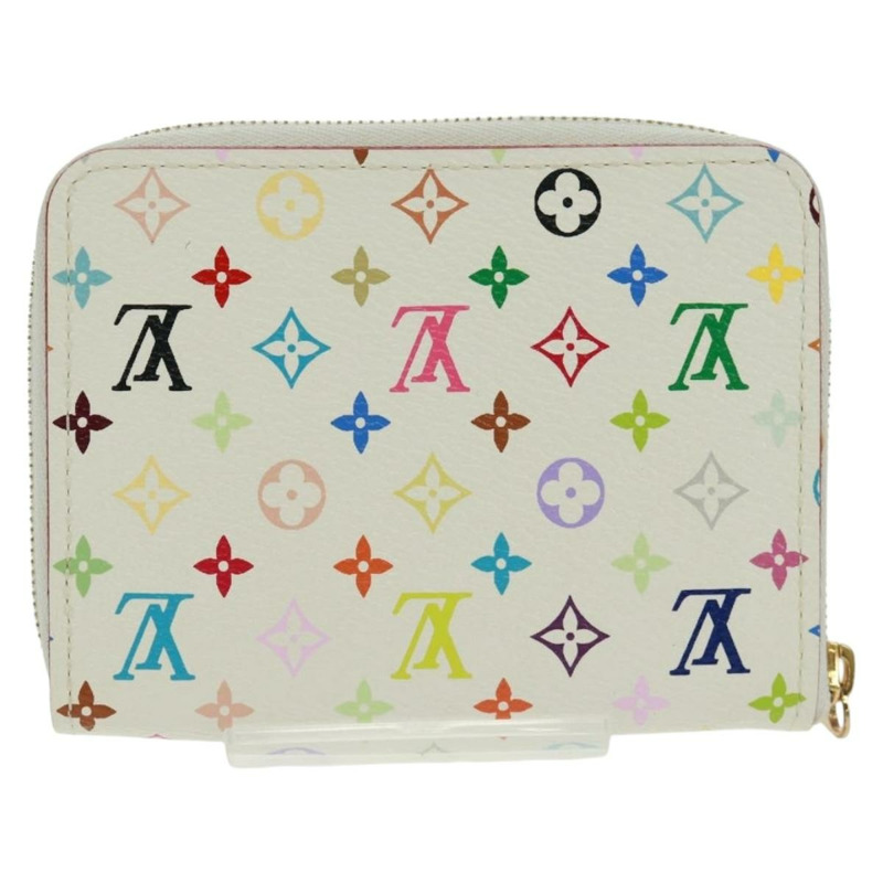 【日本直送】路易威登 Monogram Multicolor Zippy 零錢包 白色 M93741 正品 166044M-1