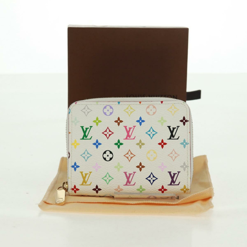 【日本直送】路易威登 Monogram Multicolor Zippy 零錢包 白色 M93741 正品 166044M-11