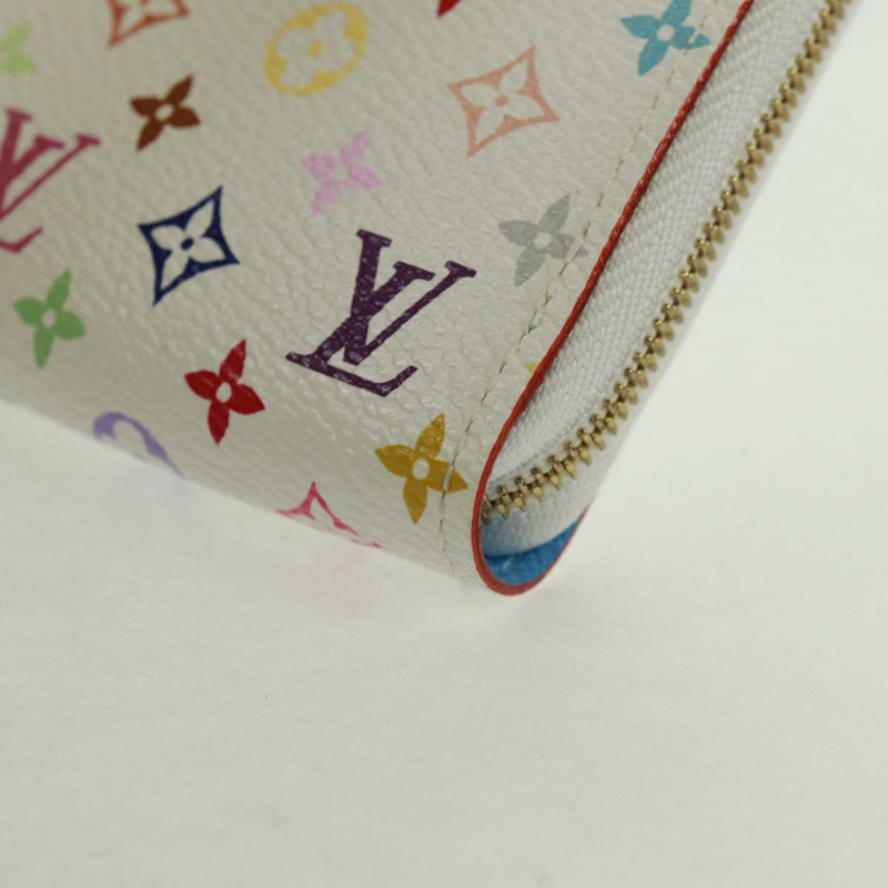 【日本直送】路易威登 Monogram Multicolor Zippy 零錢包 白色 M93741 正品 166044M-13