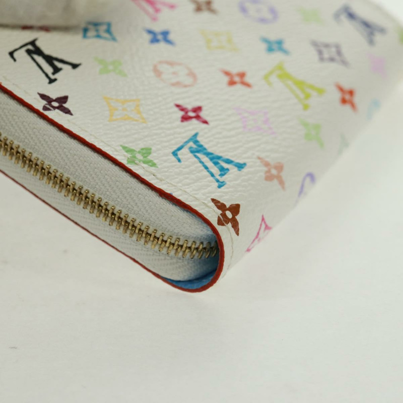 【日本直送】路易威登 Monogram Multicolor Zippy 零錢包 白色 M93741 正品 166044M-14