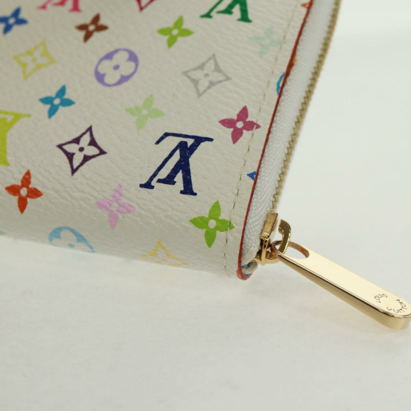 【日本直送】路易威登 Monogram Multicolor Zippy 零錢包 白色 M93741 正品 166044M-15