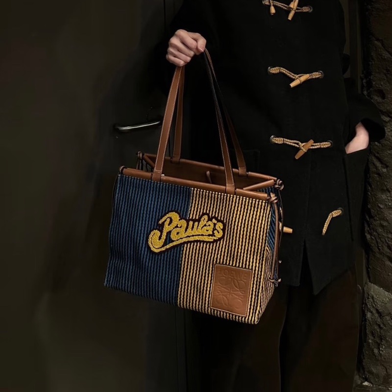 LOEWE 夏季限定 paula's聯名大號托特包38*28*29 98新配件塵袋-0