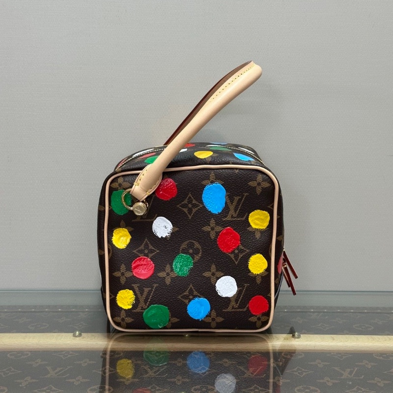 LV 草間彌生限定彩色波點骰子包芯片款15*15*15 全新閒置配件盒子塵袋購證-6