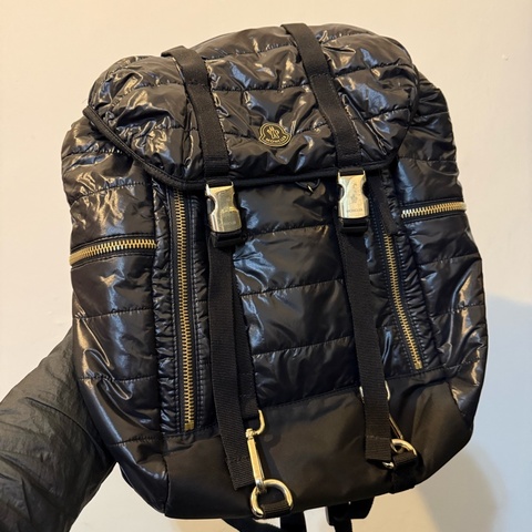 MONCLER 中古 黑色 雙肩背包