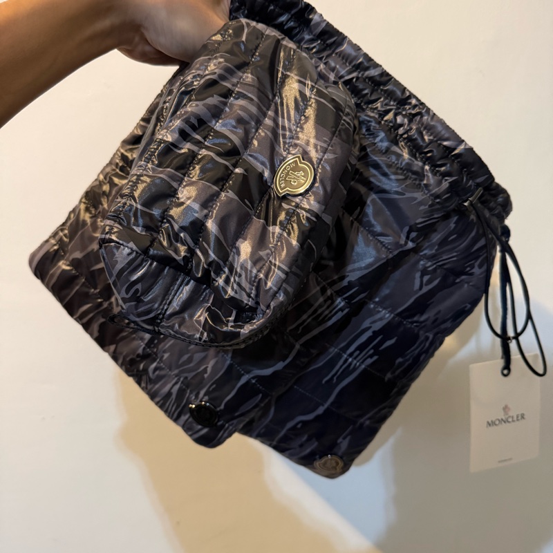 MONCLER 收納袋 盥洗包 束口袋 共三個-0