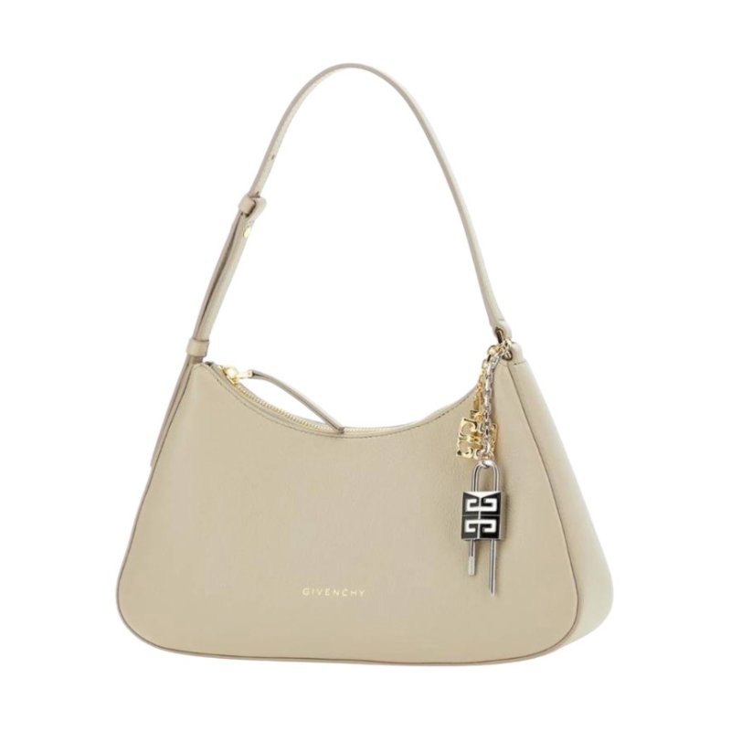 🎊新年特賣🧧Givenchy Lucky Lock 幸運鎖皮革小型肩背包 米色-3