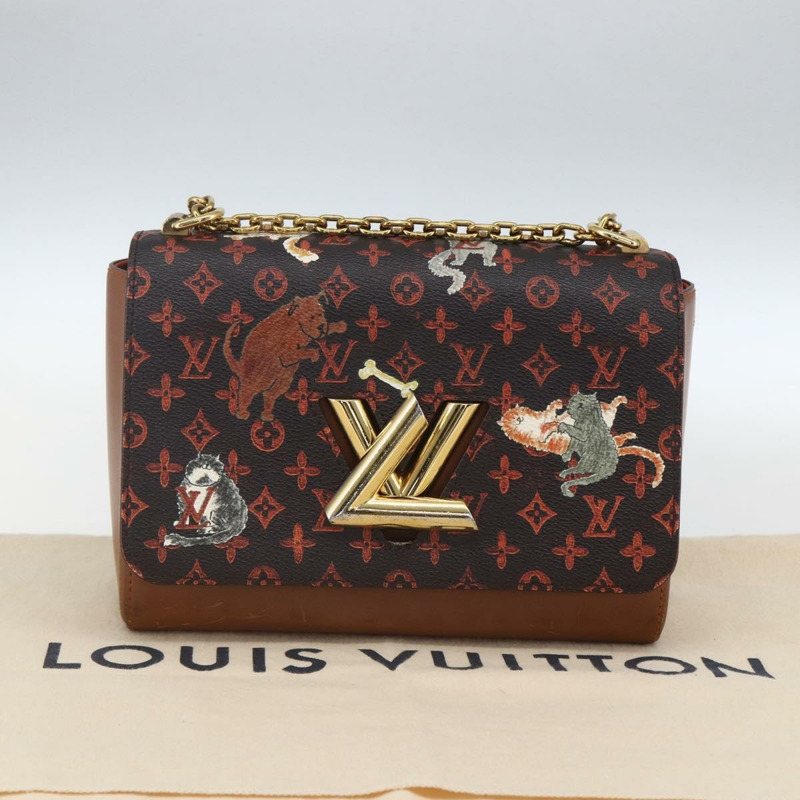 【日本直送】路易威登 Catgram Sack Twist MM 肩背包 酒紅色 M44408 LV 正品 161561SAV-11