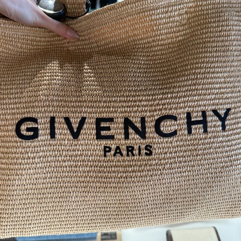 🎊新年特賣🧧Givenchy 中款 G-Tote 拉菲草風格托特包 米色-4