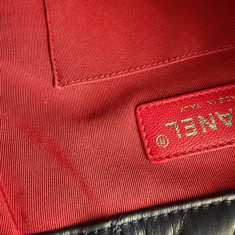 「M.Y精品」 Chanel 小香 流浪包 後背包 深藍配黑 小號-21