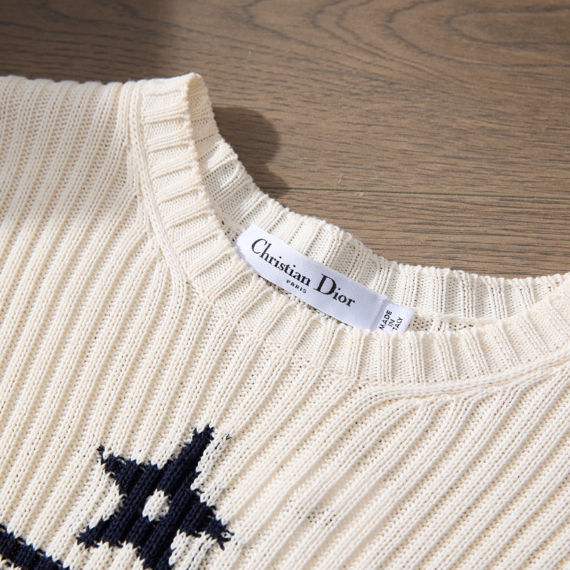 ❤️DIOR 爆款 幸運星粉色針織T恤-4