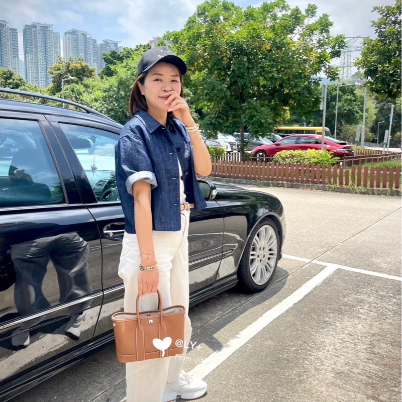 「M.Y精品」hermes 🐎 mini garden party mini gp 金棕 K 刻-3