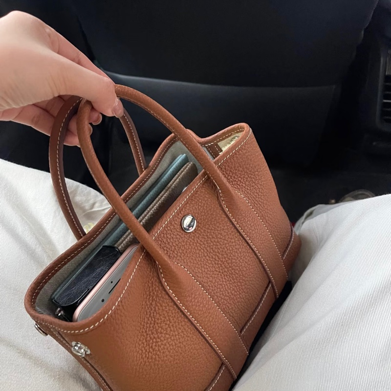 「M.Y精品」hermes 🐎 mini garden party mini gp 金棕 K 刻-5