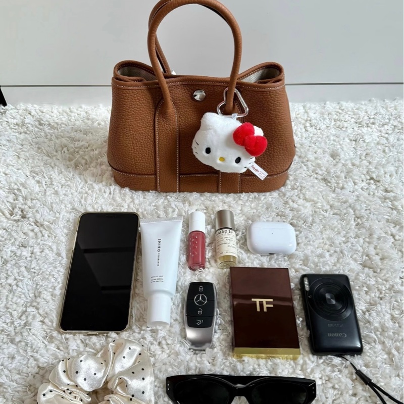 「M.Y精品」hermes 🐎 mini garden party mini gp 金棕 K 刻-6