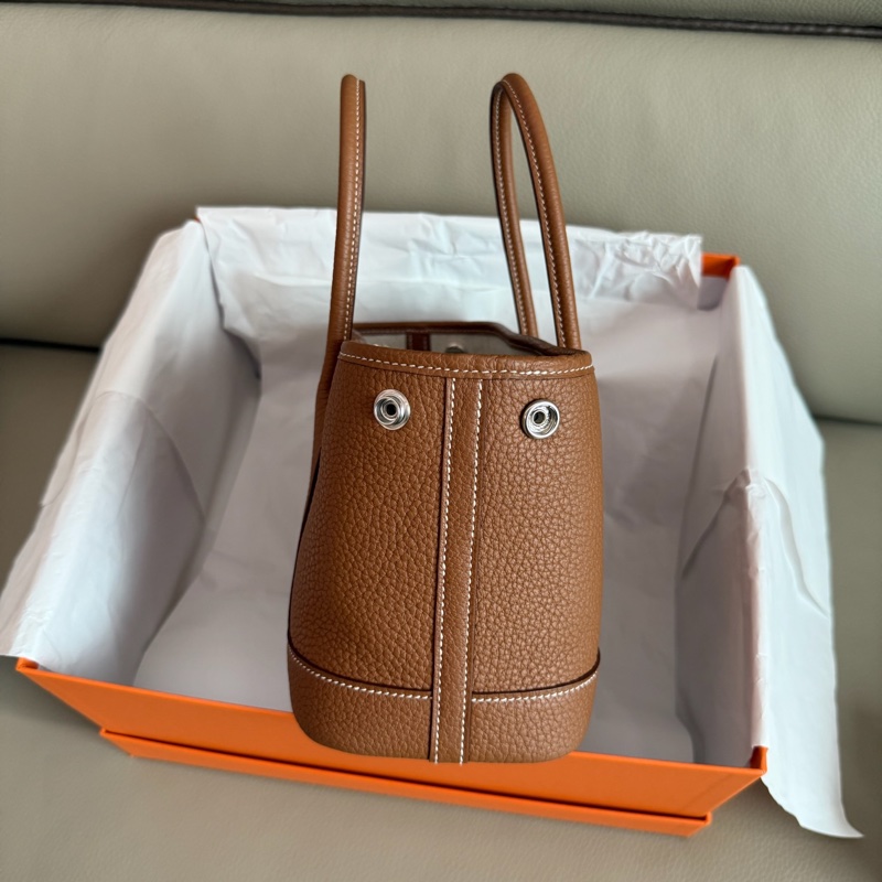 「M.Y精品」hermes 🐎 mini garden party mini gp 金棕 K 刻-12