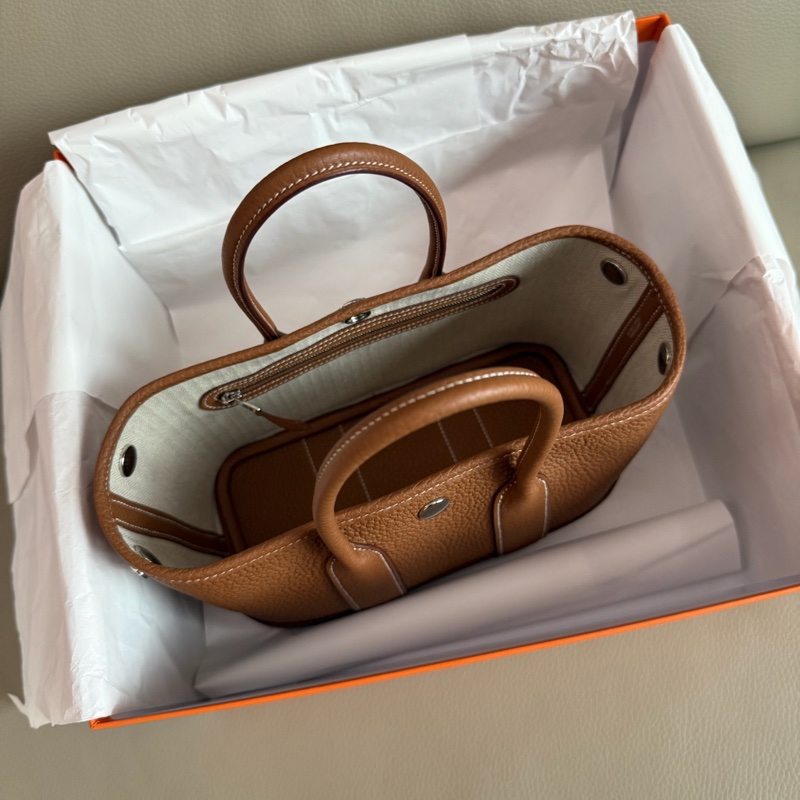 「M.Y精品」hermes 🐎 mini garden party mini gp 金棕 K 刻-14