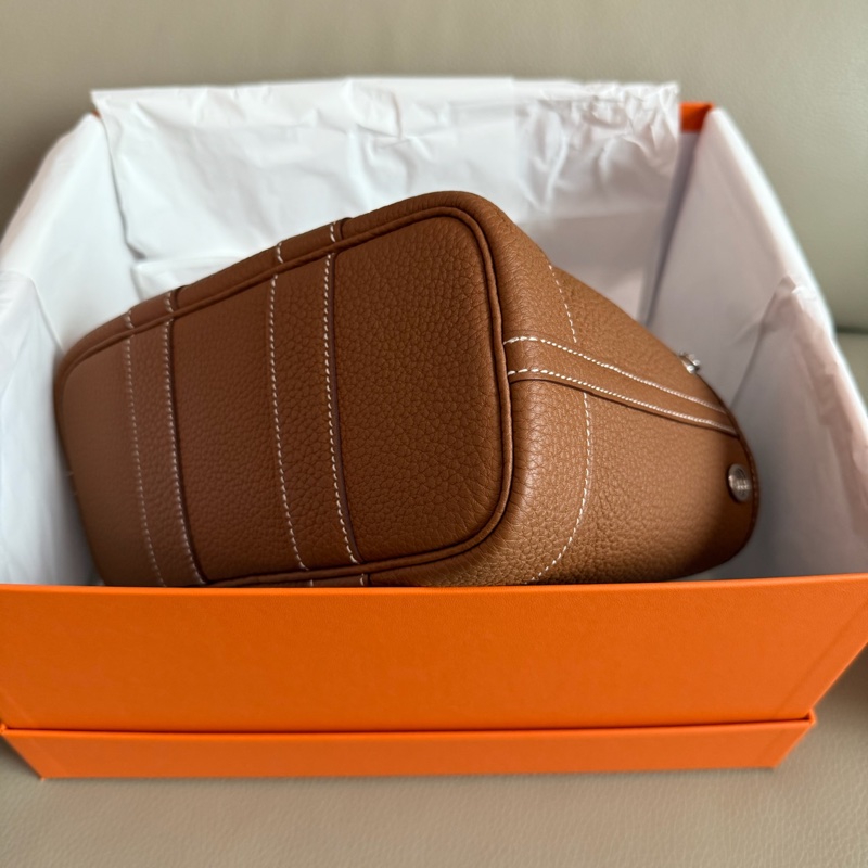 「M.Y精品」hermes 🐎 mini garden party mini gp 金棕 K 刻-16