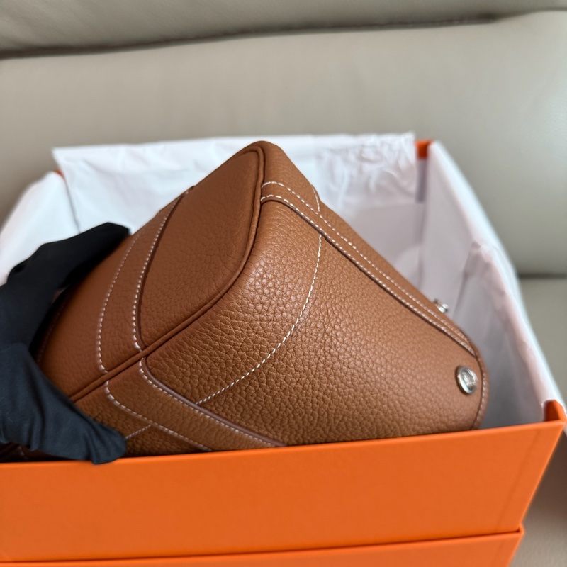 「M.Y精品」hermes 🐎 mini garden party mini gp 金棕 K 刻-17