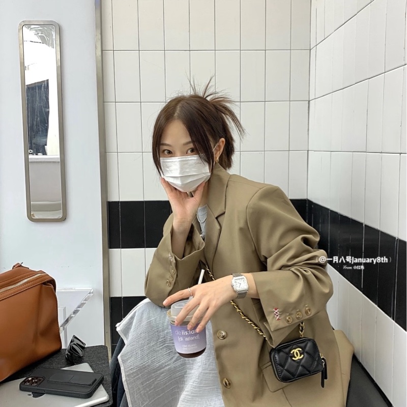 Chanel 香奈兒22s 黑金相機-7